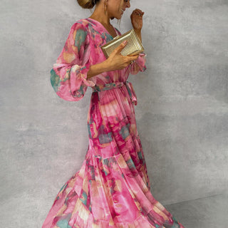 Elspeth | Robe portefeuille florale fluide
