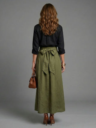 Josette | Ensemble Blouse Élégante & Jupe Midi