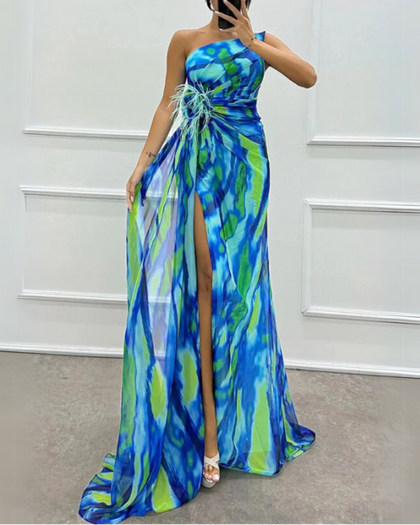 Nicolette | Robe de Soirée Drapée à Une Épaule