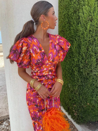 Liliana | Robe Midi Plissée