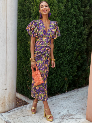 Liliana | Robe Midi Plissée