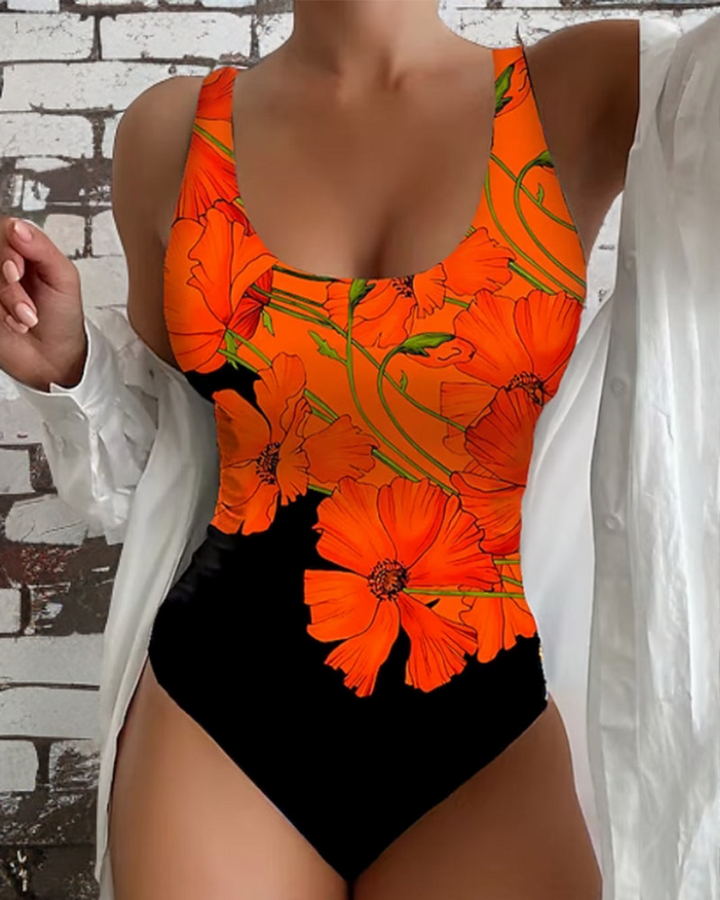 Elena™ | Maillot une pièce élégant à imprimé floral