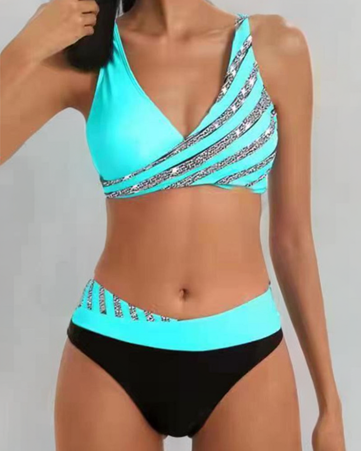 Candela™ | Bikini imprimé aux tons chauds