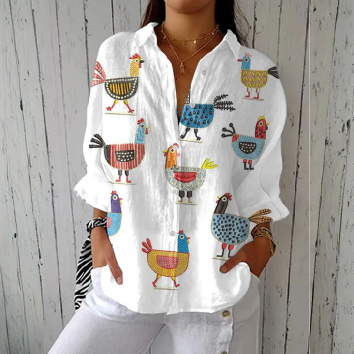 Kimberly™ | Blouse de Poule Ludique