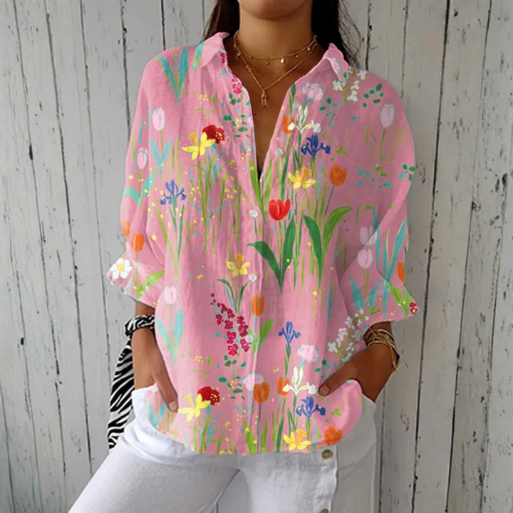 Clara™ | Blouse de Jardin Printanier