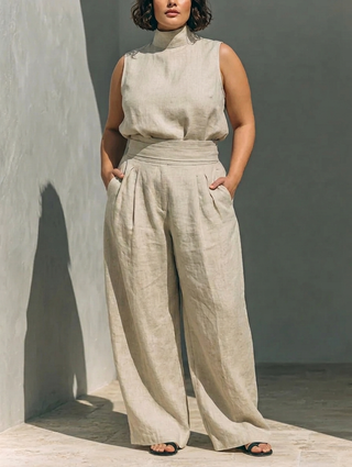 LENORA™ - ENSEMBLE D’ÉTÉ EN MÉLANGE COTON-LIN