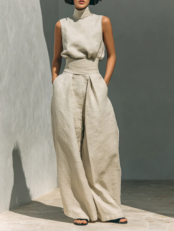 LENORA™ - ENSEMBLE D’ÉTÉ EN MÉLANGE COTON-LIN