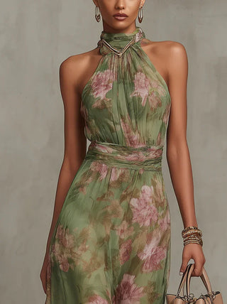 SERENA™ - ROBE LONGUE FLEURIE ÉLÉGANTE