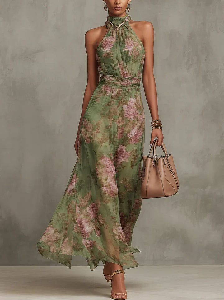 SERENA™ - ROBE LONGUE FLEURIE ÉLÉGANTE