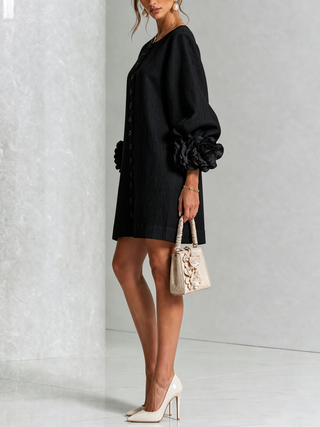 Florence | Robe Mini Boutonnée Florale