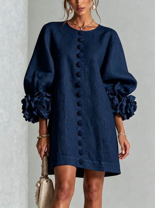Florence | Robe Mini Boutonnée Florale