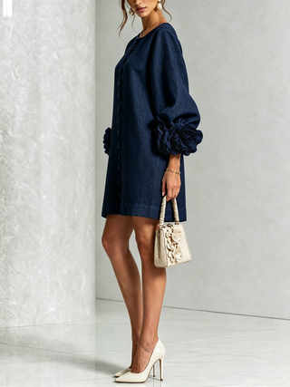 Florence | Robe Mini Boutonnée Florale