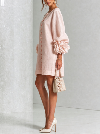Marilyn - Robe Mini Boutonnée