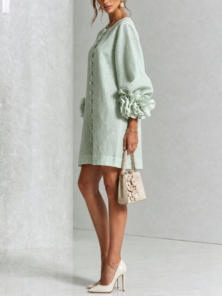 Marilyn - Robe Mini Boutonnée