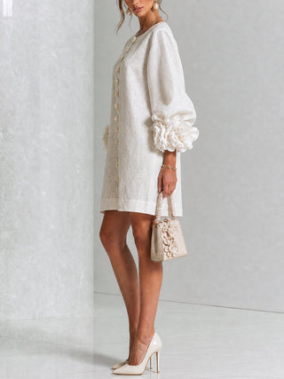 Florence | Robe Mini Boutonnée Florale