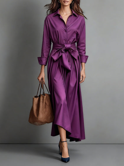Marise™ | Robe longue élégante avec nœud