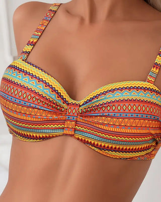 Rosa™ | Bikini deux-pièces à imprimé rayé