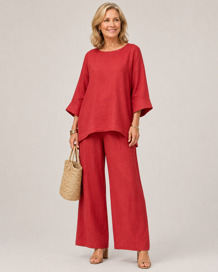 Prue | Ensemble Tunique Oversize et Pantalon Large
