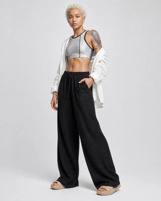 Aria™ | Pantalon de lin à jambe large – North & Co. Canada
