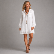 Alessia™ | Robe Mini Chemise Blanche