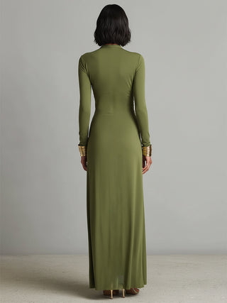 EVELYN™ - ROBE LONGUE EN SOIE GLAMOUR