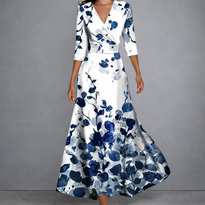 CALLA | Robe longue fleurie sculptante pour une élégance assurée - North & Co. Canada