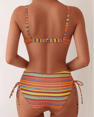 Rosa™ | Bikini deux-pièces à imprimé rayé