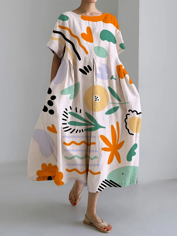 Meli Robe d'été fleurie