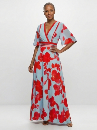 Katrina | Robe Maxi Imprimée Fleurs