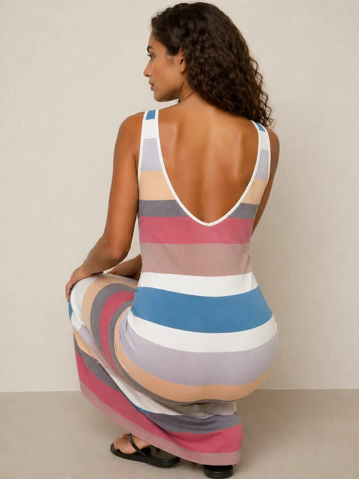 Demi™ | Robe bohème rayée sans manches – North & Co. Canada