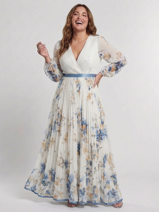 Sybil | Robe Maxi Plissée Fluide