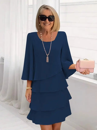 Élise | Elegant Flowing Dress with Ruffles - North & Co. Canada