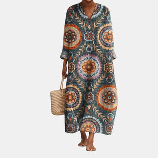 Elia™ | Robe Midi Géométrique