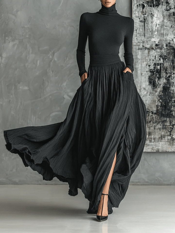 Eva™ | Ensemble élégant avec jupe plissée - North & Co. Canada