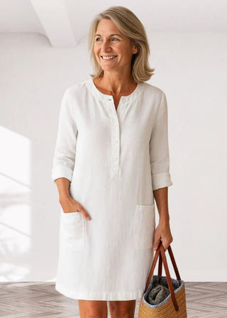 EVI | Casual women's dress with a loose fit and timeless look for every day - North & Co. Canada