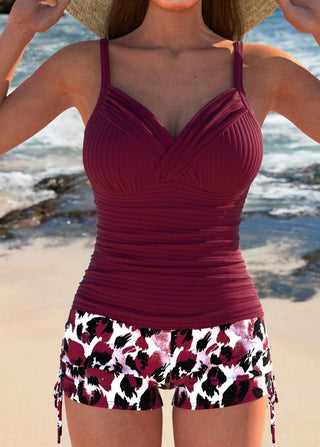 Gabby™ | Tankini côtelé avec short imprimé - North & Co. Canada
