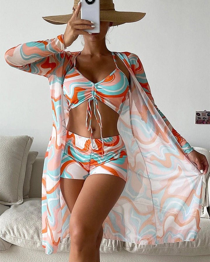 Gabrielle™ | Ensemble bikini 3 pièces à imprimé - North & Co. Canada