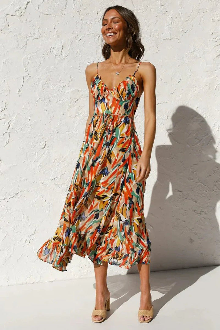 GABRIELLA | Robe d’été imprimée au confort frais et au style ensoleillé - North & Co. Canada