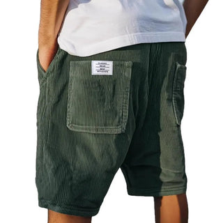 Luca™ | Short en velours côtelé à broderie rétro – North & Co. Canada