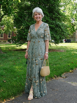 Emily | Robe Maxi Florale à Décolleté en V