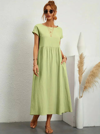 HEIKE | FLOWING MIDI DRESS OF TIMELESS ELEGANCE - North & Co. Canada