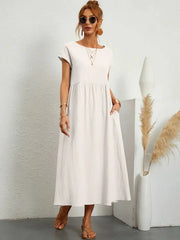 HEIKE | FLOWING MIDI DRESS OF TIMELESS ELEGANCE - North & Co. Canada