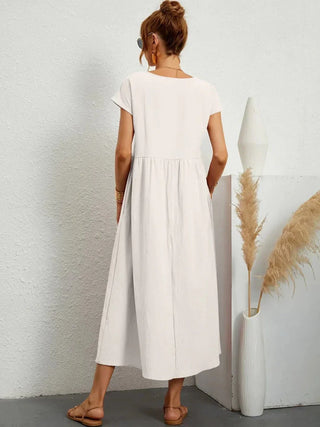 HEIKE | FLOWING MIDI DRESS OF TIMELESS ELEGANCE - North & Co. Canada
