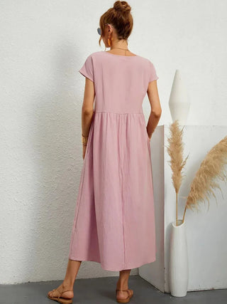 HEIKE | FLOWING MIDI DRESS OF TIMELESS ELEGANCE - North & Co. Canada