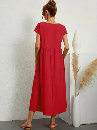 HEIKE | FLOWING MIDI DRESS OF TIMELESS ELEGANCE - North & Co. Canada