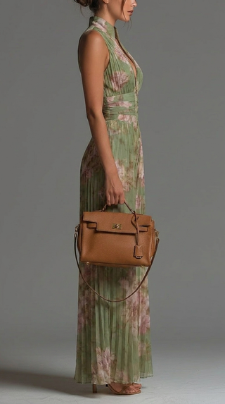 Rosie | Combinaison en Chiffon Floral Plissé