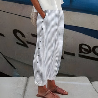Dagny | Pantalons rayés d'été élégants