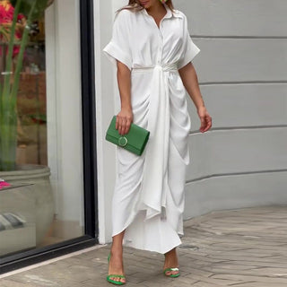 Patricia | Robe Chemise Élégante avec Ceinture