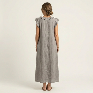 Josette | Robe Maxi à Volants et Décolleté en V