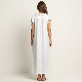 Josette | Robe Maxi à Volants et Décolleté en V